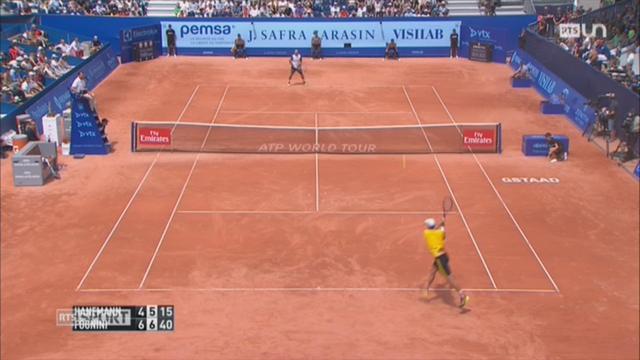 Tennis-Tournoi de Gstaad: Fabio Fognini s'est imposé 6-4 7-5 contre Yannick Hanfmann