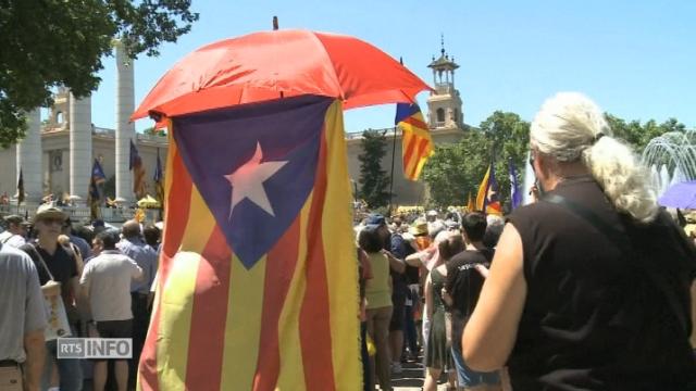 Grand rassemblement séparatiste en Catalogne