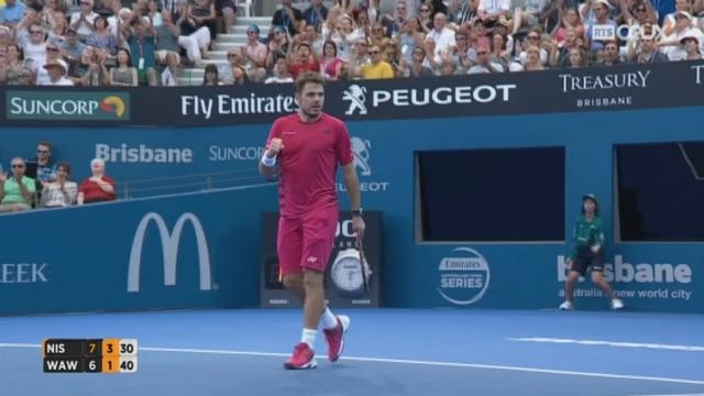 Tennis - ATP Brisbane: Wawrinka échoue face au Japonais Nishikori