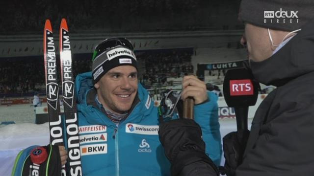 Mondiaux de Lahti (FIN): fond, 1-2 sprint messieurs: interview de Jovian Hediger après son élimination