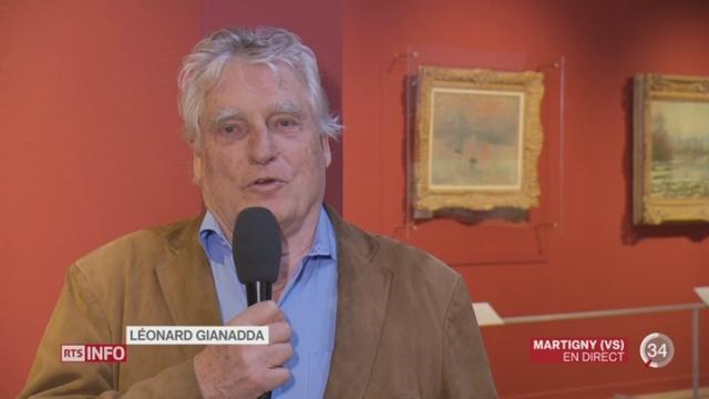 "Impression soleil levant" à Martigny: l'interview de L. Gianadda