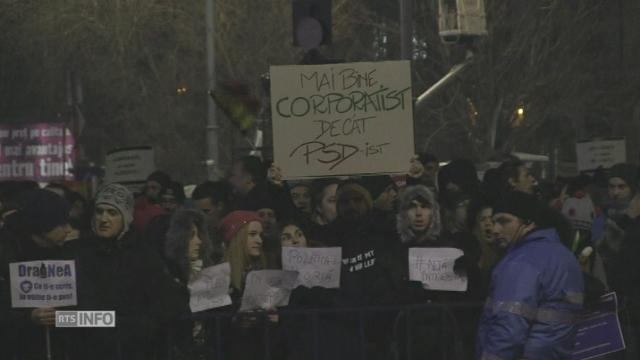 Troisième soir de manifestations contre le gouvernement roumain