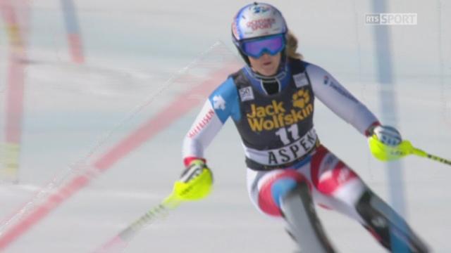 Aspen (USA), slalom 1re manche: Mélanie Meillard (SUI)