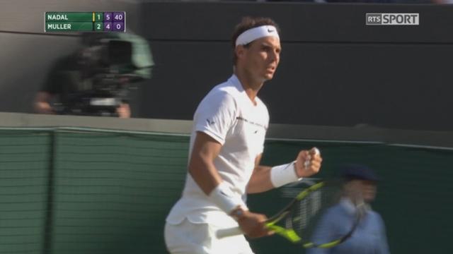 Wimbledon, 1-8: Nadal (ESP) – Muller (LUX) 3-6 4-6 6-3 6-4