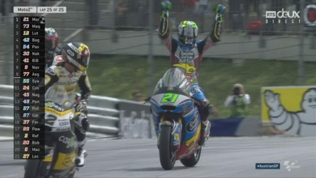 GP d'Autriche: Morbidelli (ITA) s'impose devant Marquez (ESP) 2e et Luthi (SUI) 3e