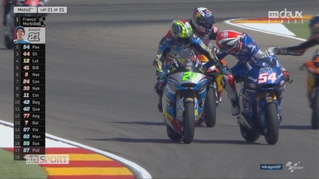 GP d'Aragon, Moto 2: Morbidelli (ITA) s'impose devant Pasini (ITA) 2e et Oliveira (POR) 3e