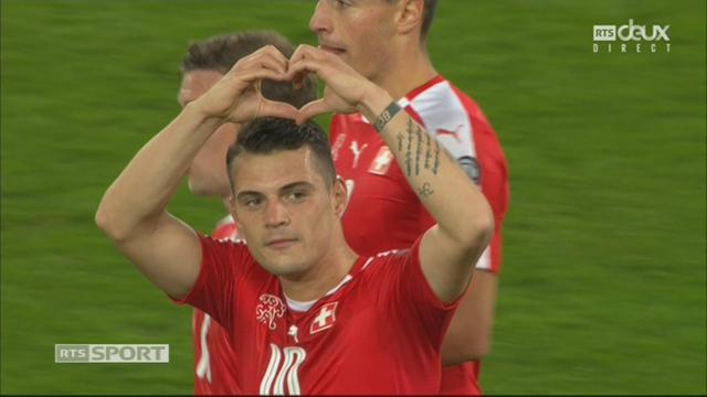 Qualifications, Suisse – Hongrie 1-0: 18e Xhaka