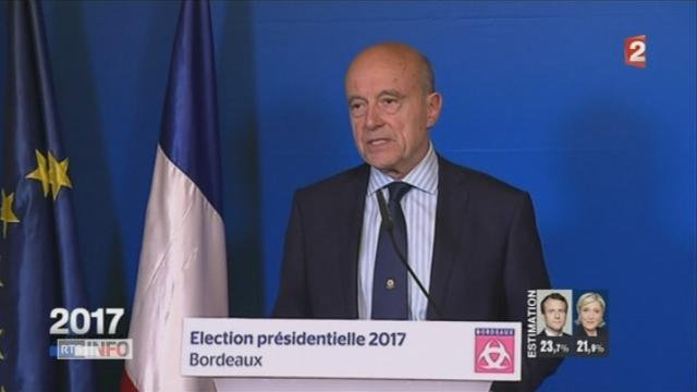 Alain Juppé annonce qu'il votera Macron au deuxième tour