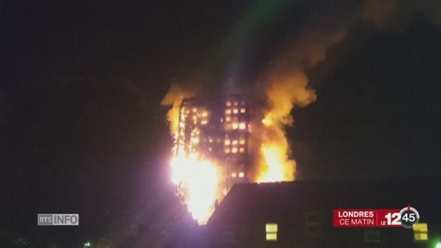 Plusieurs morts dans un incendie dans une tour d’habitation à Londres