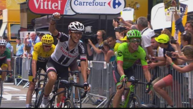Tour de France, 9e étape: Uran (COL) s'impose devant Barguil (FRA) 2e et Froome (GBR) 3e