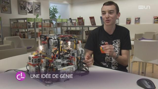 JU: un étudiant de Porrentruy a construit un robot capable de résoudre un rubik's cube