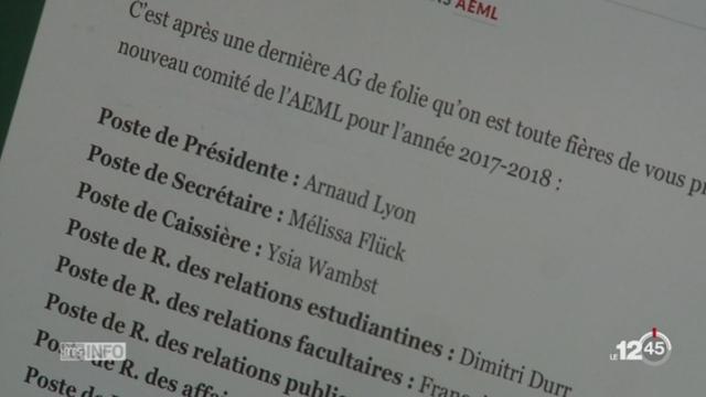 L’Association des étudiants en médecine de Lausanne a décidé de féminiser toutes les fonctions par défaut