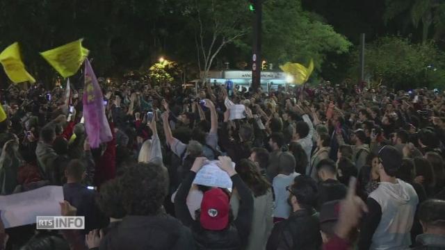 Manifestation au brésil pour le départ de Michel Temer