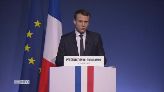 Emmanuel Macron expose son projet pour la France