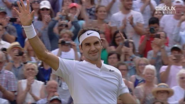 Wimbledon, 1-8: Dimitrov (BUL) battu par Federer (SUI) 4-6 2-6 4-6