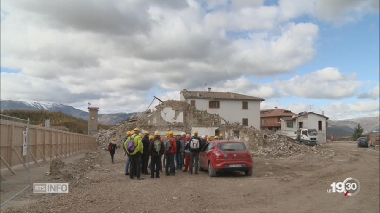 Italie: une délégation suisse apprend à gérer un séisme