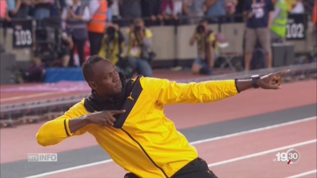 Athlétisme: l'hommage à la légende Usain Bolt