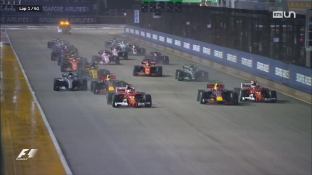 Formule 1 - GP de Singapour: Hamilton s’impose et Vettel a été contraint à l’abandon