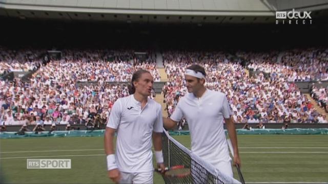 Wimbledon, 1er tour: Dolgopolov (UKR) battu par Federer (SUI) 3-6 0-3