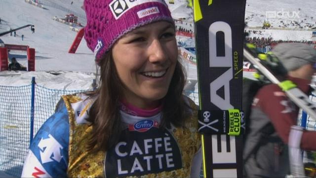 Mondiaux de St-Moritz, slalom, 2e manche: entretien avec Wendy Holdener, médaillée d'argent
