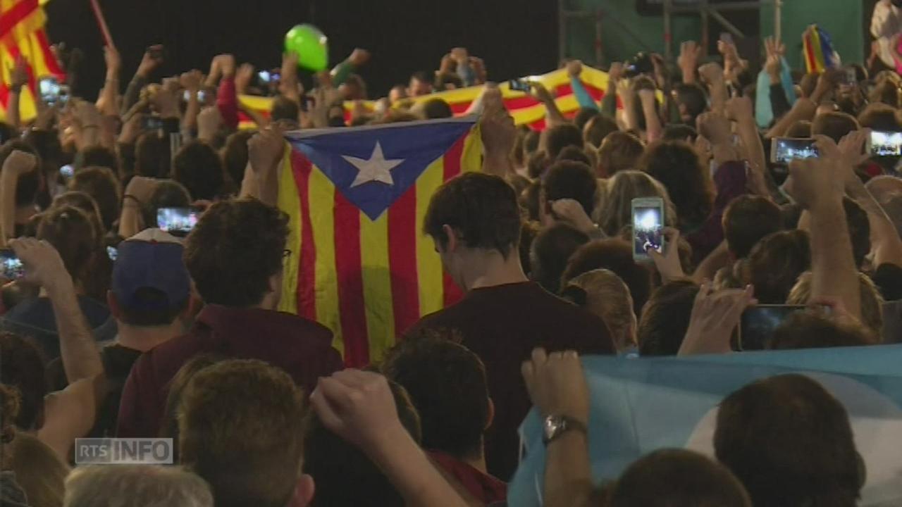 Les Catalans indépendantistes fêtent le "oui" au référendum