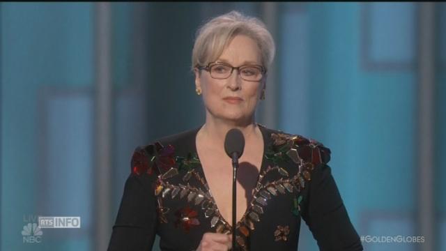 "La violence incite à la violence", dénonce Meryl Streep