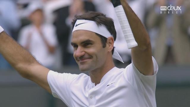 Wimbledon, 1-2: les meilleurs points de Roger Federer lors de sa demi-finale contre Tomas Berdych