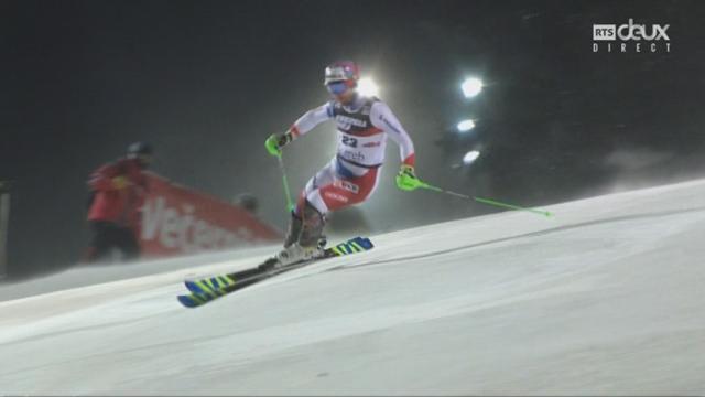Slalom messieurs, Zagreb (CRO), 2e manche: Luca Aerni (SUI)