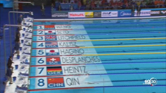 Natation-Championnats du monde: le Genevois Jeremy Desplanches a terminé dernier en finale du 200m 4 nages