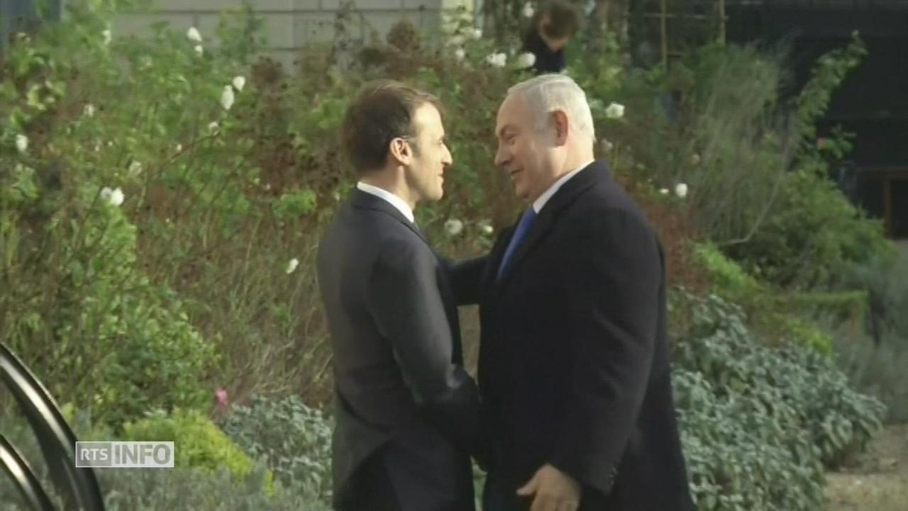 Emmanuel Macron reçoit Benjamin Netanyahu à Paris