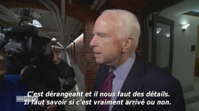 Politiciens américains choqués par "l'affaire de la fuite"