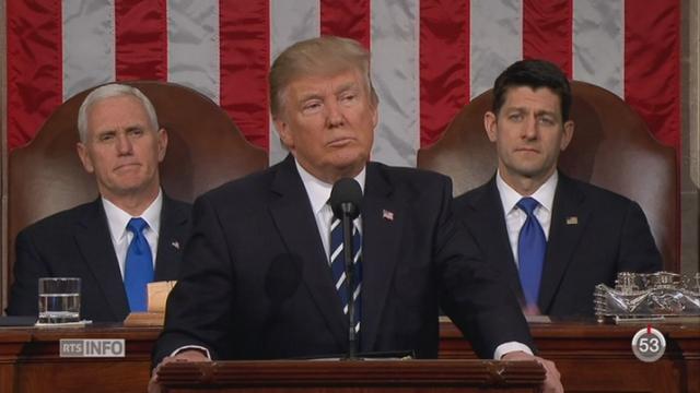 Donald Trump a appelé à l’unité lors de son premier discours devant le Congrès
