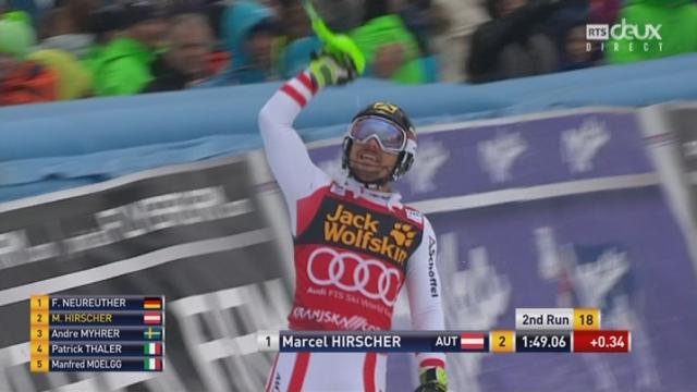 Kranjska Gora (SLO), Slalom 2e manche: Marcel Hirscher (AUT) s'adjuge un 14e globe de cristal !
