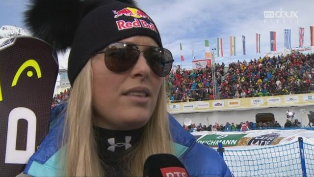 Mondiaux de St-Moritz, Super-G: l'Interview de Lindsey Vonn (USA)