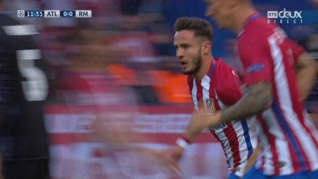 Ligue des champions, 1-2 retour: Altético Madrid - Real Madrid 1-0, 12e Saul Niguez