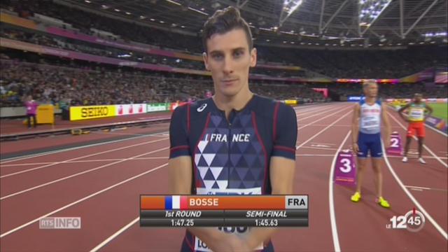 Championnats du monde d’athlétisme: le Français Pierre-Ambroise Bosse champion du monde de 800m