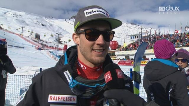 Mondiaux de St-Moritz, combiné, 2e manche: l'interview de Luca Aerni (SUI)