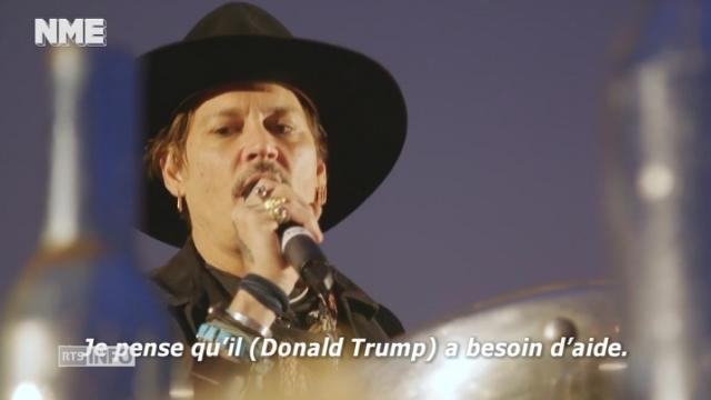 La déclaration de Johnny Depp sur Donald Trump à Glastonbury