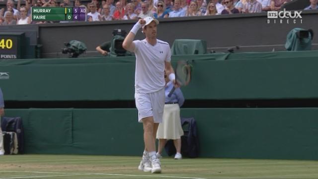 Wimbledon, 1-8: Murray (GBR) – Paire (FRA) 7-6 6-4
