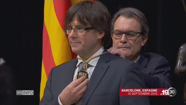 Carles Puigdemont et Oriol Junqueras, les visages de l’indépendance catalane