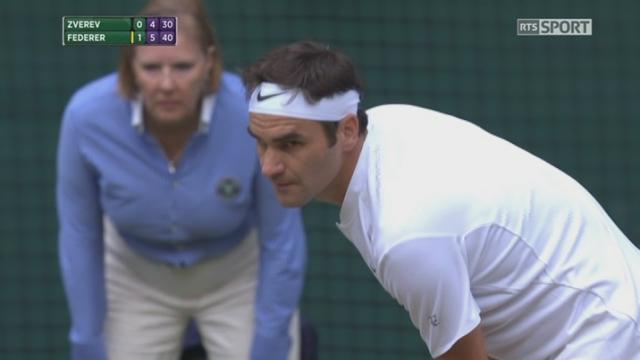 Wimbledon, 3e tour: M. Zverev (GER) - Federer (SUI) 6-7 4-6