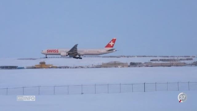 Un avion Swiss attérrit d'urgence dans le nord du Canada