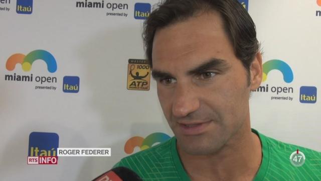 Tennis: Roger Federer continue d'impressionner après sa victoire face à Nadal à Miami