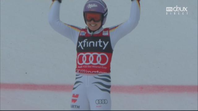 Killington (USA), Géant, 2e manche: Viktoria Rebensburg (GER) remporte le Géant devant Mikaela Shiffrin (USA) et Manuela Moelgg (ITA)