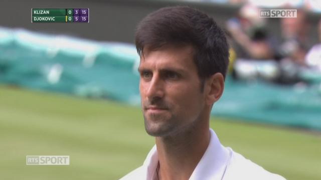 Wimbledon, 1er tour: Klizan (SVK) – Djokovic (SRB) 3-6