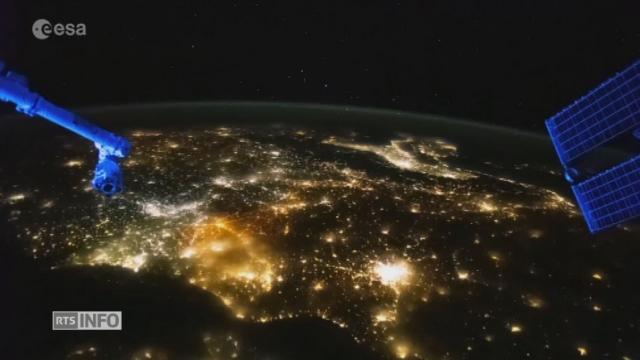 La Terre de nuit filmée en timelapse depuis l'espace par Thomas Pesquet