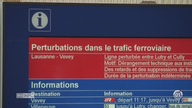Un nouveau système de sécurité perturbe la ligne CFF Lausanne-Vevey