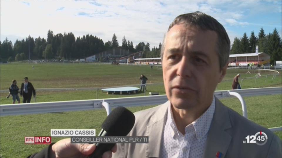 Ignazio Cassis s'est déplacé au Marché-Concours National de chevaux de Saignelégier