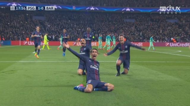 1-8, PSG – Barcelone (1-0): ouverture du score d'un superbe coup franc de Di Maria