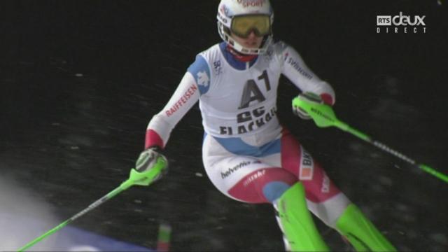Slalom dames, 2e manche: Denise Feierabend (SUI)